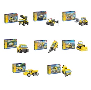 N-Brik mini kockice za slaganje- kamioni, 8 vrsta - Img 2
