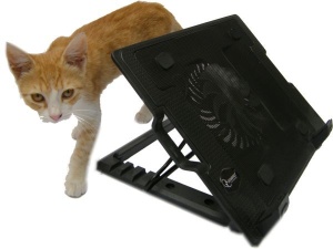 N2000IV** Gembird hladnjak za laptop, 15-17 180mm Fan-CONTROL, 2xUSB, 365x265mm, Ergo Stand(599) - Img 3