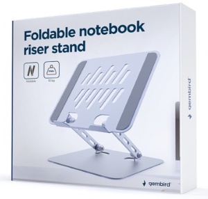 NBS-D1-04 Gembird Sklopivo postolje za laptop 15,6, max.10kg, spacegrey - Img 1