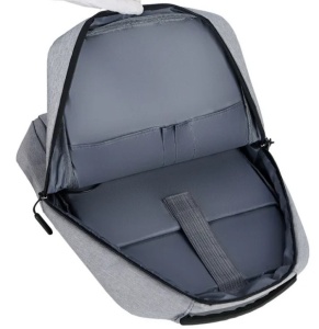 NCC-15-KLB011 Gembird Ranac poslovni Sivi za laptop 15,6inc 41x28x12cm USB konektor, 420g - Img 2