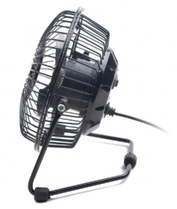 NF-03 Gembird USB 10cm desktop fan, black, METALNI VENTILATOR - Img 2