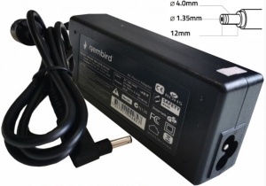 NPA40-190-2370 (AS10) Gembird punjac za laptop 40W-19V-2.37A, 4.0x1.35mm black (Alt=AS14) - Img 2