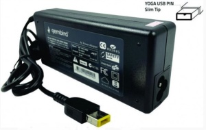 NPA90-200-4500 (IB08) Gembird punjac za laptop 90W-20V-4.5A, USB Yellow PIN - Img 2
