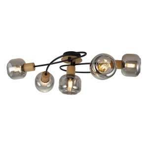 Plafonska lampa FE408-5 BK+WD - Img 3
