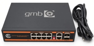 POE-GS1010PS2 GMB Switch, IEEE802.3af/at, 8 PoE 100/1000M, 2 UP-Link 100/1000M +2 SFP port, 52V 150W - Img 2