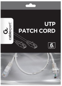 PP6U-CU-0.5M Gembird Mrezni kabl, CAT6 BAKARNI UTP Patch cord 0.5m grey - Img 1