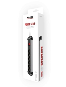 Produžni kabl sa prenaponskom zaštitom sa 6 utičnica MAX MPS-606SOB-5M/aluminijumsko kučište/5m - Img 2