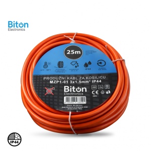 PRODUZNI KABL ZA KOSILICU 25M MZP1-01 3x1.5mm IP44