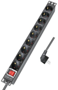 Razvodni PDU panel za rack sa 9 utiènih mesta i osiguracem, kabl 2m (aluminijum) - Img 2