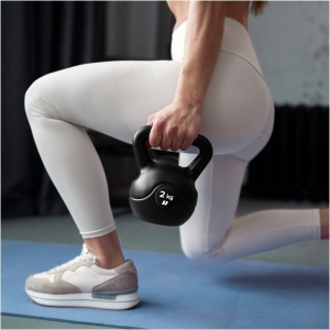 REBEL ACTIVE Bitumenski kettlebell teg crni 18kg RBA-2319 - Img 4