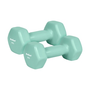 REBEL ACTIVE Bučice tegovi za ruke HEX liveni vinilni par 2x3kg RBA-2340-3