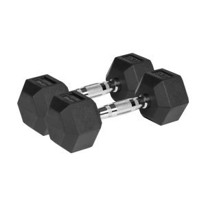 REBEL ACTIVE Gumirani HEX tegovi (bučice), par 2x4 kg, model RBA-2325-04