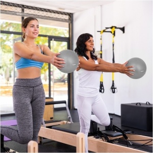 REBEL ACTIVE Mini lopta za pilates i rehabilitaciju siva 25cm RBA-3103-GY - Img 4