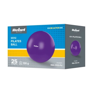 REBEL ACTIVE Mini pilates rehabilitaciona lopta za trening 25 cm ljubičasta RBA-3103-PU - Img 8