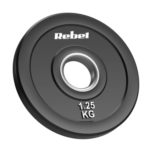 REBEL ACTIVE Olimpijski tegovi BUMPER gumirani 2x1.25kg za šipku 51mm RBA-2144-01.25 - Img 2