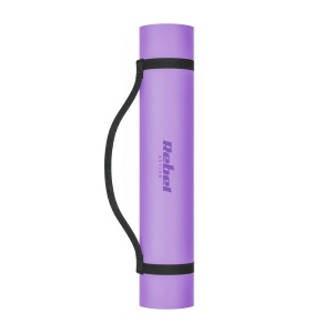 REBEL ACTIVE Strunjača prostirka za jogu, pilates i fitnes, 200x90 cm, debljina 1 cm, materijal TPE, ljubičasta boja, model RBA-3159-2PU - Img 6