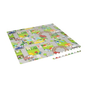 REBEL Edukativna puzzle podloga za igru za decu, 120 x 120 cm, motiv: automobili, model RBY-2251-4 - Img 3
