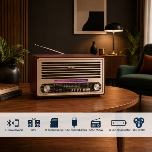 Retro Bluetooth radio 6679BT/B - Img 2