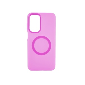 Silikonska futrola Magsafe FLURO COLOR Samsung A17 ROZE
