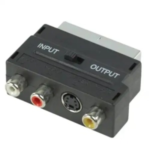 Skart adapter na 3RCA sa prekidačem InOut S3