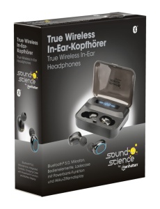 Slušalice TWS Manhattan 180382 Bluetooth 5.0 crne - Img 4