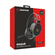 Slušalice žične gaming Rampage ROGUE RGB crne 36162 - Img 3