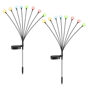 Solarna RGB baštenska lampa - 2 kom. 8 LED