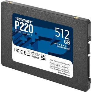 SSD 2.5 SATA3 512GB Patriot P220 550MBs/500MBs P220S512G25 - Img 2