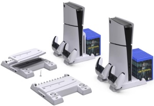 Stalak za PS5/PS5 SLIM DOBE multifunkcionalni TP5-3537B beli - Img 3