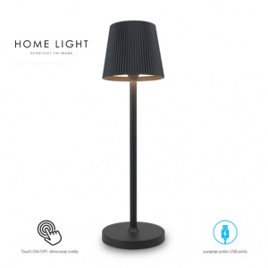 STONA LAMPA PUNJIVA T16011 3W 3000K IP54 CRNA - Img 2