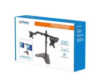 Stoni nosač za dva monitora Manhattan 461559 13"-32" - Img 4