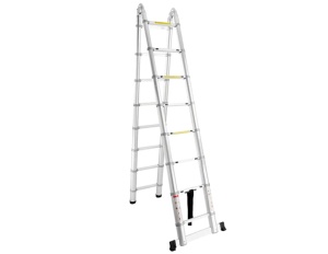 SuperStep Duple FULL Aluminijumske Teleskopske Merdevine 2,5+2,5m