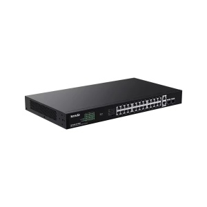 Svič 10/100/1000 26-port + 2SFP Tenda TEG1128P-24-250W/24-Port PoE - Img 3