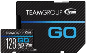 TeamGroup MICRO SDHC/SDXC 128GB GO UHS-I U3 V30, 100/50MB/s +SD Adapter TGUSDX128GU303