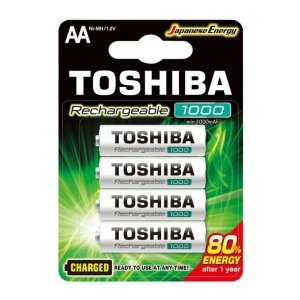 Toshiba punjive Ni-MH baterije AA 1000 mAh