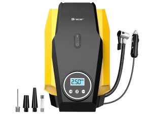 TRACER Auto kompresor 12V 150 PSI 80W sa LCD displejem i lampom RES-11 Krom