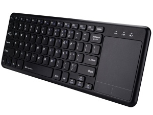 TRACER Bezicna multimedijalna tastatura sa touchpad -om low profile keys crna Smart RF 2,4 Ghz - Img 2
