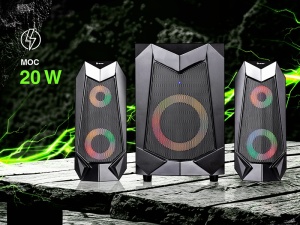 TRACER Zvucnici 2.1 20W RGB USB crni bluetooth Hi-Cube - Img 5