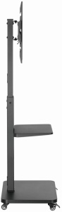 TVS-75S-02 Gembird Mobilni sto sa tockicima, 37-75, crne boje