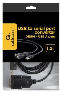 UAS-DB9M-02 Gembird USB to DB9M serial port converter kabl black 1.5m - Img 3