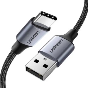 UGREEN US288 USB tip C M na USB 2.0 M kabl Alu.3m sivi