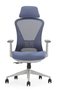 Ultra ergonomska kancelarijska stolica UGD Conference Lite Silver Blue - Img 2