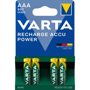 VARTA AAA 800mAh HR03, punjive NiMH baterije (rechargeable VARTA Ready to use) PAK4 (cena po kom.) - Img 2