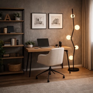 VESTA 561 PODNA LAMPA 5*G9 CRNA - Img 4