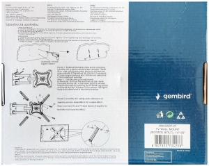 WM-55RT-07 ** Gembird rotate/tilt VESA max. 40x40cm 14-55 max.20kg (737) - Img 2