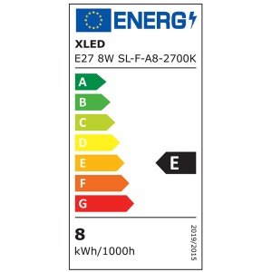 Xled E27 8W SL-F-A8-2700K Filament Sijalica 2700K,220V,1050Lm,Toplo Bela - Img 2