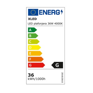 XLED LED plafonjera 36W 4000K IP44 3600lm φ340*61 - Img 2