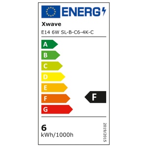 Xwave E14 6W SL-B-C6-4K-C LED Sijalica,4000K,220V,185-265V,520Lm,Bela - Img 3