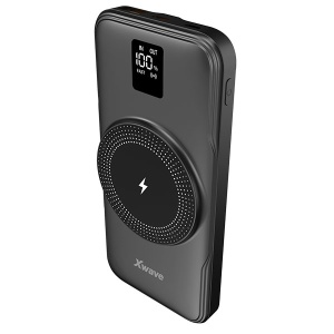 Xwave GoEnergy 10Wd black Power bank eksterna baterija 10000mAh/20W/15W wireless/PD/QC3.0 - Img 2