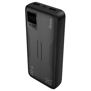 Xwave GoEnergy 20d black Power bank eksterna baterija 20000mAh/PD20W+QC3.0 22.5W/3A/2 xUSB/Type-C